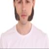 BC GOODS BY Adult Men's Brown Facial Hair Set, Mutton Chops & Sideburns, Flame-retardant Synthetic Fiber - Brown view 1