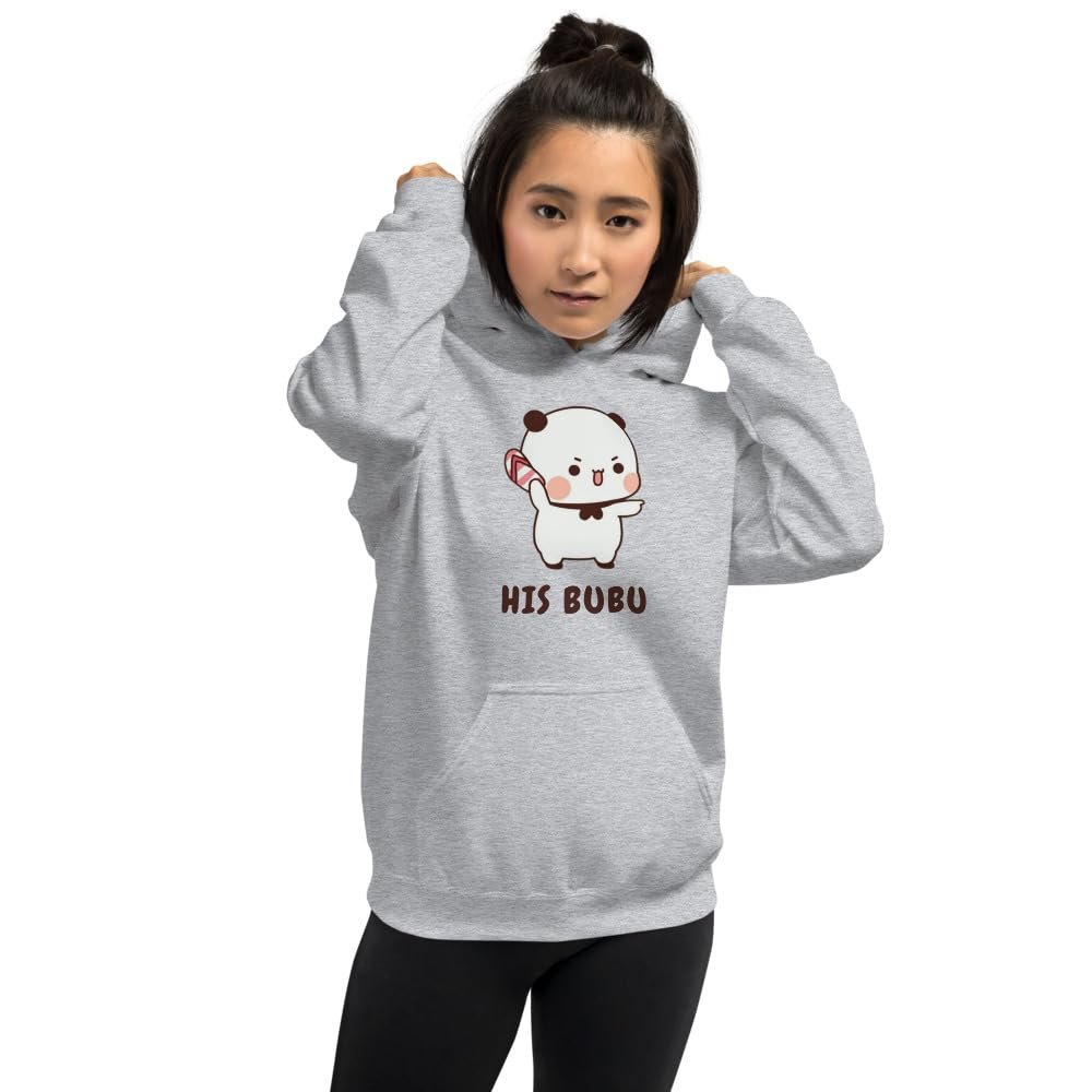 Andii His Bubu Dudu and Slipper on Hand Unisex Hoodie Sport Grey