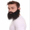 BC GOODS BY Men's Elastic Beard Set Adult Black Basketball Legend Style, Flame-Retardant Synthetic Fiber view 2