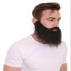 BC GOODS BY Men's Elastic Beard Set Adult Black Basketball Legend Style, Flame-Retardant Synthetic Fiber view 3