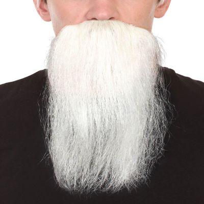 BC GOODS BY Imperial Long Wizard Beard White Facial Hair for Men, Flame-Retardant Synthetic Fiber