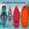jiahesuw Kayak Cart Foldable Boats Kayak Carriers Kayak Carriers Cart Canoes Dolly Trolley for Carry Kayak Paddleboard Transport view 3