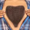 BC GOODS BY Cosplay Chest Hair for Men  Premium Human Hair Blend- Dark Brown view 3