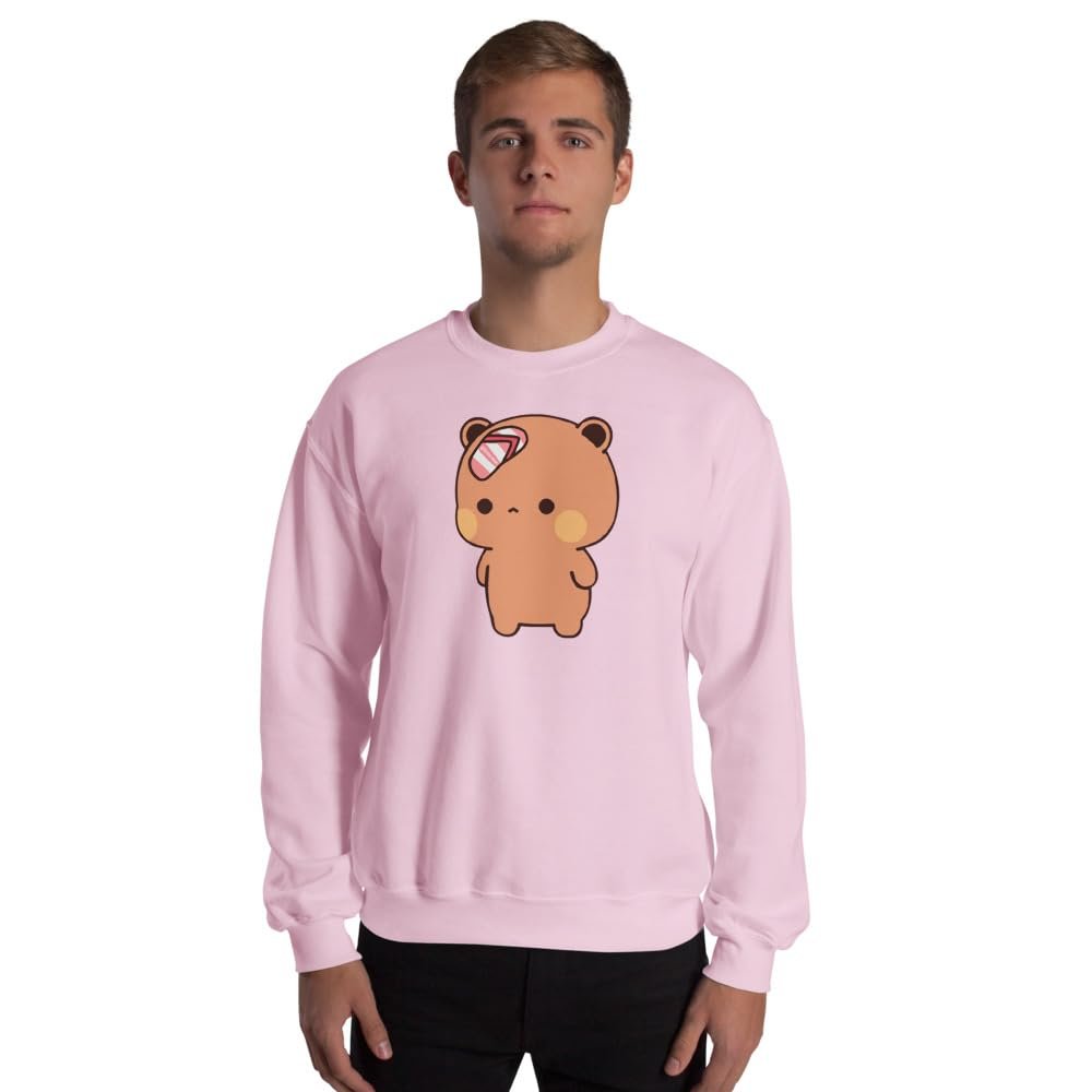 Bubu and Dudu with Slipper on Head Unisex Sweatshirt Light Pink