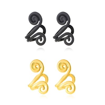 Lymphatic Earrings for Women Ear Cuff Clip On Non Piercing Spiral Dangle Cloud Birthday Jewelry Gift