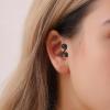 Lymphatic Earrings for Women Ear Cuff Clip On Non Piercing Spiral Dangle Cloud Birthday Jewelry Gift view 2