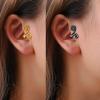 Lymphatic Earrings for Women Ear Cuff Clip On Non Piercing Spiral Dangle Cloud Birthday Jewelry Gift view 4