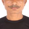 BC GOODS BY Human Hair Mustache for Men's Cosplay and Theatrical Use - Brown view 1