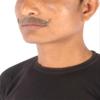 BC GOODS BY Human Hair Mustache for Men's Cosplay and Theatrical Use - Brown view 2