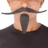 BC GOODS BY Men's Synthetic Long Facial Hair Set  Mustache and Goatee for Cosplay- Black view 1