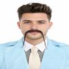 BC GOODS BY Adult Men's Chinese Super Villain Mustache  Realistic Fake Human Hair- Black view 1