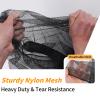Extra Large Sports Ball Bag, Heavy Duty Breathable Mesh Storage Bag, 40" x 30" Hold 10-12 Soccer Basketball Volleyball Football, Adjustable Shoulder Strap, Ideal for Coaches, Team, Swimming Gear view 4