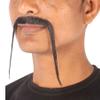 BC GOODS BY Adult Men's Chinese Super Villain Mustache  Realistic Fake Human Hair- Dark Black view 2
