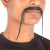 BC GOODS BY Adult Men's Chinese Super Villain Mustache  Realistic Fake Human Hair- Dark Black view 3