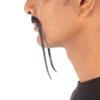 BC GOODS BY Adult Men's Chinese Super Villain Mustache  Realistic Fake Human Hair- Dark Black view 4