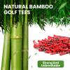 WINGOLFER Golf Tees,100 Packs of 3 1/4 Inch Golf tees, Professional Natural Bamboo Golf Tees,Durable & Stable Professional Tee System,Reducing Friction & Side Spin(Blue) view 3