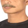 BC GOODS BY Men's Facial Hair Set Brown Painter Brush Style Mustache for Cosplay, Flame-retardant Synthetic Fiber view 2