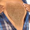 BC GOODS BY Cosplay Chest Hair for Men  Premium Human Hair Blend- Mix Brown view 3