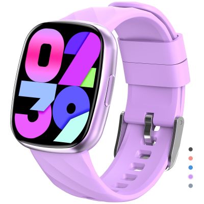AYATAHA Smart Watch for Kids, Kids Fitness Tracker Watch for Boys Girls Ages 5-15, Activity Tracker, Heart Rate Sleep Monitor, IP67 Waterproof, Pedometer, Sport Modes, Puzzle Game (Purple)