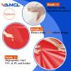 VANCL Basketball Wall Padding Mats 6' Tall Wall Pads Big Mats for Gym Wall Protection Pad Wall Mats for Gym 2'' Thick Foam Gymnastics Wall Mat 2x6 Wall Pads 72''x24''x2'' Red [2 Pack] view 4
