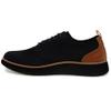 AKADEMIKS Mens Olney Wingtip Knit Oxford, Sleek Breathable Dress Shoes Black/Black, Size 11 view 4