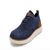 AKADEMIKS Mens Olney Wingtip Knit Oxford, Sleek Breathable Dress Shoes Navy, Size 9