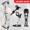 Sanlid Archery Dragon 10 Compound Bow Package 30"-32" Draw Length, 60-70# Draw Weight Desert and Dragon X7 Compound Bow Kit view 2