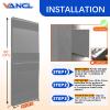 VANCL Gym Wall Padding Mats Wall Pads 2 ft Wall Padding for Gym 60''Lx24''Wx2''T Wall Pads 2x5 Feet Wall Mats for Safety Padding Light Grey Wall Pad[1 Pack] view 2