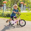 Brightpeak Kids Bike for 3-10 Years Old Boys and Girls, 16 Inch Baby Bike with Flash Lighting Training Wheels for Children, Foldable Toddler Bicycles with Dual Handbrakes, Pink view 4