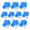 flexman 10 Rock Climbing Holds, Plastic Textured Rock Climbing Stone, Climbing Rock Wall Grips for Kindergartens, Amusement Parks, Corridors, Walls (Blue) view 1