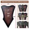 FLURSAILE Sword Plaque Wall Mount Vertical Display Holder Adjustable Stand for Bow Medieval Dagger Axe (2pcs Medium Brown) view 2