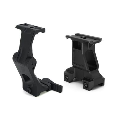FTC QD Flip Up Magnifier Scope Mount & Red Dot Riser Mount Combo,Fit for G33 G43 G45 3X Mirco6X Magnifier & T1 T2 ROMEO5 ROMOE4S M5 M5S M5B Red Dot Reflex Sight, 2.91 Optical Centerline Height, BK