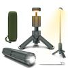 ISUNMEA Camping Lantern Telescopic, Portable Collapsible Magnetic Camping Lamp w/ 10500mAh, IPX7 Waterproof Rechargeable Flashlight, Foldable Camping Light for Hiking, Camping, Emergency, Fishing