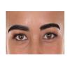 BC GOODS BY Bushy Faux Human Hair Eyebrows for Adults - Self-Adhesive Unisex, Flame-retardant Synthetic Fiber - Dark Brown view 1