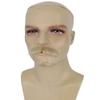 BC GOODS BY Men's Human Hair Mustache, Cosplay Facial Hair Accessory, Flame-Retardant Synthetic Fiber - Blonde view 2