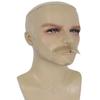 BC GOODS BY Men's Human Hair Mustache, Cosplay Facial Hair Accessory, Flame-Retardant Synthetic Fiber - Blonde view 3