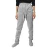 Adult Footed Sweatpants with Sherpa Fleece Lined Feet Soft and Warm Footing Grey X-Large view 2