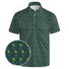 AYUNIX Men's Golf Shirts Frog with Gun Golf Polos for Men Short Sleeve Quick Dry Moisture Wicking Performance Polo Shirts view 1