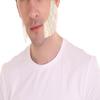 BC GOODS BY Adult Men's Brown Facial Hair Set, Mutton Chops & Sideburns, Flame-retardant Synthetic Fiber - White view 2