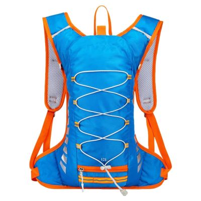 Running Backpack, Large Capacity Hiking Backpack Lightweight, Breathable Water Backpack for Hiking, Gym Bag Adjustable for Snowboarding Cycling Ski Skating(Blue)
