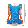 Running Backpack, Large Capacity Hiking Backpack Lightweight, Breathable Water Backpack for Hiking, Gym Bag Adjustable for Snowboarding Cycling Ski Skating(Blue) view 4