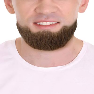 BC GOODS BY Mens Cosplay Facial Hair Genuine Human Hair Beards, Dark Brown