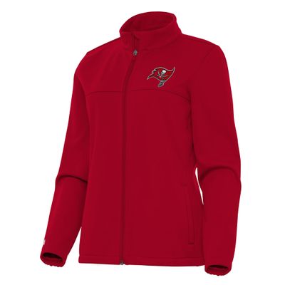 Antigua Women's Red Tampa Bay Buccaneers Links 2 Golf Full-Zip Jacket