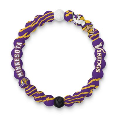 Lokai NFL Football Collection Silicone Beaded Bracelet, Minnesota Vikings Home Field (Extra Large) - Beaded Bracelet for Women & Men, Silicone Jewelry Fashion Bracelet Slides-On for Comfortable Fit