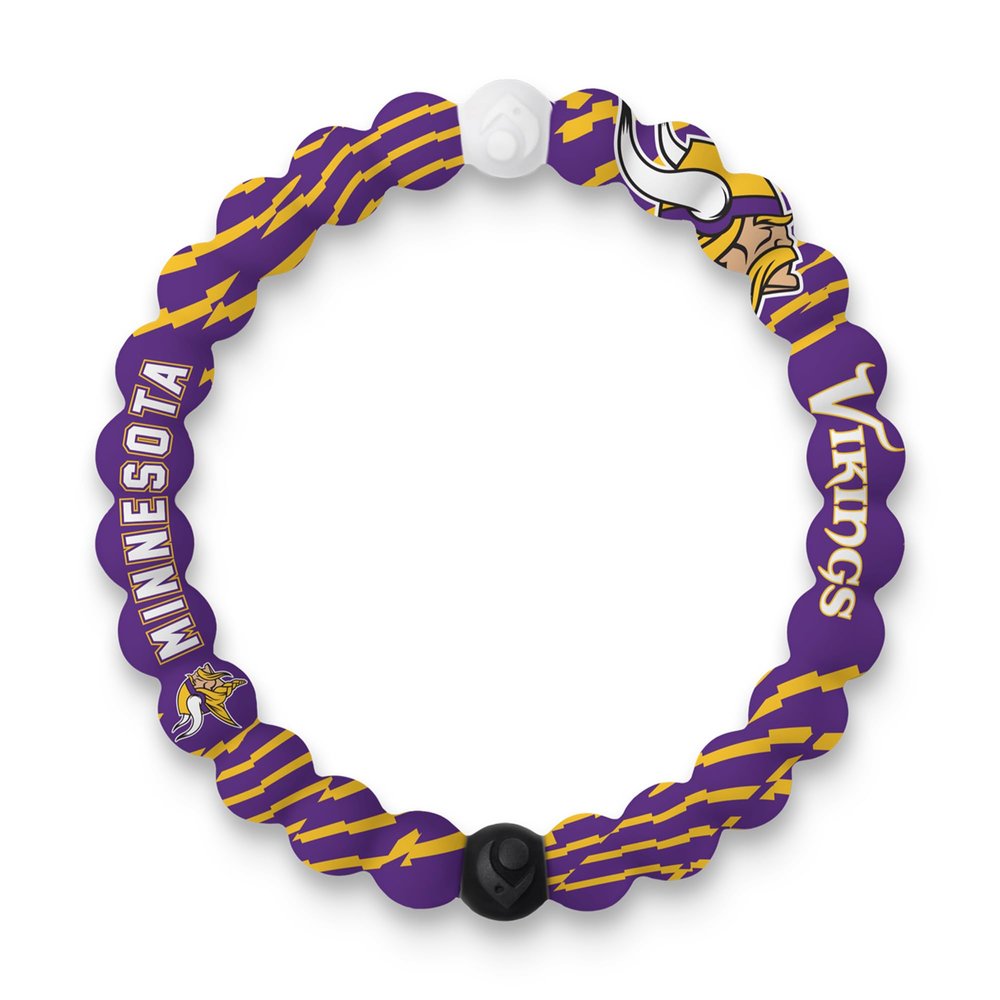 Lokai NFL Football Collection Silicone Beaded Bracelet, Minnesota Vikings Home Field (Extra Large) - Beaded Bracelet for Women & Men, Silicone Jewelry Fashion Bracelet Slides-On for Comfortable Fit
