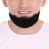 BC GOODS BY Mens Cosplay Facial Hair Genuine Human Hair Beards, Black view 1