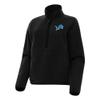 Antigua Women's Black Detroit Lions Figure Half-Zip Sweatshirt view 1
