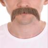 BC GOODS BY Men's Cosplay Facial Accessory Real Human Hair Mustache, Mix Brown view 1