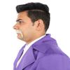 BC GOODS BY Men's Cosplay Facial Accessory Real Human Hair Mustache, Light White view 4