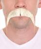 BC GOODS BY Men's Cowboy Realistic Mustache  Thick Self Adhesive Horseshoe Style Human Hair - Facial Hairpiece for Cosplay, Costume Parties, Themed Events & Special Occasions - White view 1